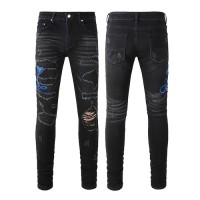 Amiri Snake Skinny Jean Vintage Black
