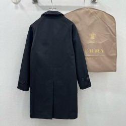 Burberry Mid-length Camden Heritage Car Coat Black