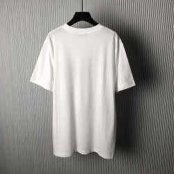 Dior and Hylton Nel T-Shirt Relaxed Fit White Cotton Jersey