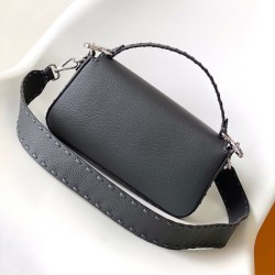 Fendi Baguette Black Selleria Bag