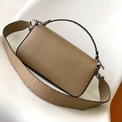 Fendi Baguette Grey Selleria Bag