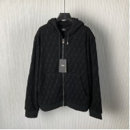 Fendi Black FF terry sweatshirt