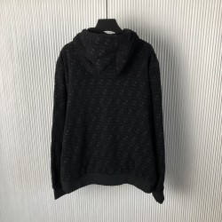 Fendi Black FF terry sweatshirt