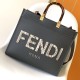 Fendi Sunshine Medium Green Leather and Elaphe Shopper Fendi Sunshine Medium Green Leather and Elaphe Shopper