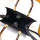 Fendi Sunshine Small Black FF Zucca Leather Shopper Fendi Sunshine Small Black FF Zucca Leather Shopper
