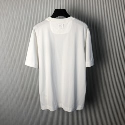 Fendi White Color cotton Fendilicious T-shirt