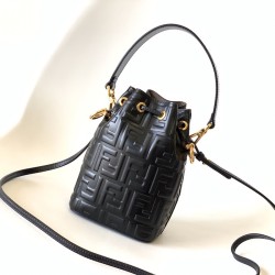 Fendi Mon Tresor Black Leather Mini Bag