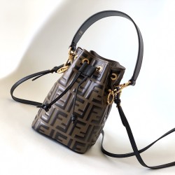 Fendi Mon Tresor Brown Leather Mini Bag
