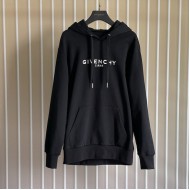 Givenchy Archetype slim fit hoodie in fleece black