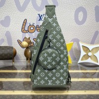 Louis Vuitton Olive Green Duo Slingbag M12486