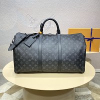 Louis Vuitton Monogram Eclipse Keepall Bandoulière 50 M40568