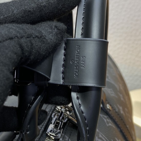 Louis Vuitton Monogram Eclipse Keepall Bandoulière 55 M40605 Louis Vuitton Monogram Eclipse Keepall Bandoulière 55 M40605