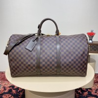 Louis Vuitton Damier Ebene Keepall Bandoulière 55 N41414