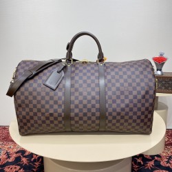 Louis Vuitton Damier Ebene Keepall Bandoulière 55 N41414