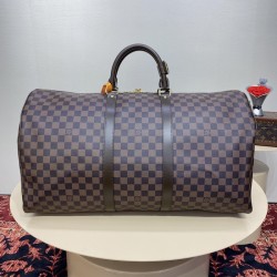 Louis Vuitton Damier Ebene Keepall Bandoulière 55 N41414