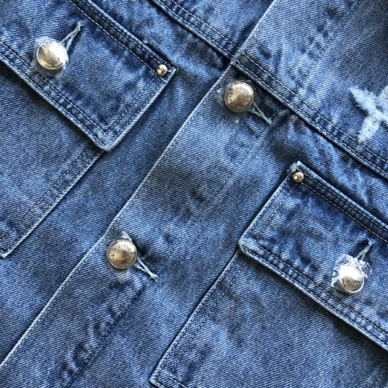 Louis Vuitton Denim Trucker Jacket 1AGING Louis Vuitton Denim Trucker Jacket 1AGING