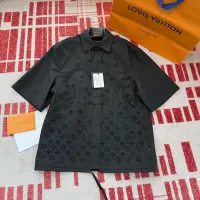 Louis Vuitton Monogram Flowers Embroidered Short-Sleeved Shirt 1AGTPL