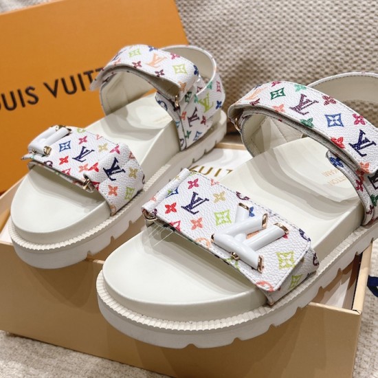 LV x TM LV Sunset Flat Comfort Sandal 1AGXEQ LV x TM LV Sunset Flat Comfort Sandal 1AGXEQ