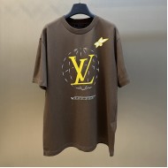 Louis Vuitton Washed Embellished Cotton T-Shirt 1AHCL6