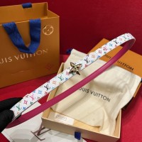 LV x TM Mini Flowergram 15mm Reversible Belt