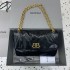 Balenciaga Monaco Medium Chain Bag in Black