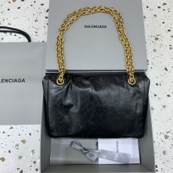 Balenciaga Monaco Small Chain Bag in Black