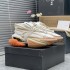 Balmain Unicorn Sneakers in Neoprene and Leather Orange