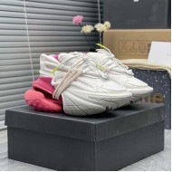Balmain Unicorn Sneakers in Neoprene and Leather Rose