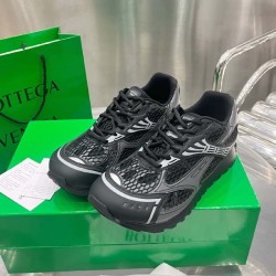 Bottega Veneta Orbit Sneaker Lightweight Technical Fabric and Mesh Black