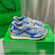 Bottega Veneta Orbit Sneaker Lightweight Technical Fabric Blue / Silver
