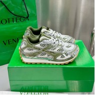 Bottega Veneta Orbit Sneaker Lightweight Technical Fabric Mud / White