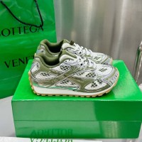 Bottega Veneta Orbit Sneaker Lightweight Technical Fabric Mud / White