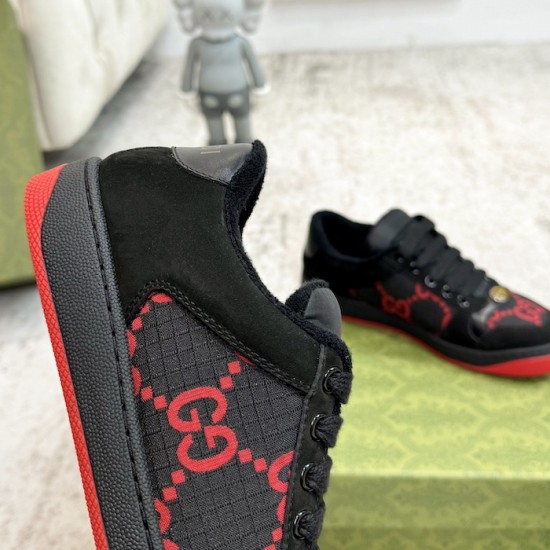 Gucci GG Screener Trainer Black Suede Gucci GG Screener Trainer Black Suede