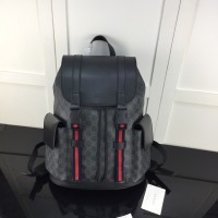 Gucci GG Supreme canvas black backpack ‎495563