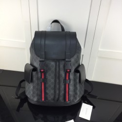 Gucci GG Supreme canvas black backpack ‎495563