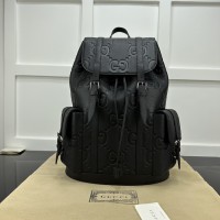 Gucci Medium jumbo GG backpack black ‎625770