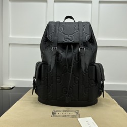 Gucci Medium jumbo GG backpack black ‎625770