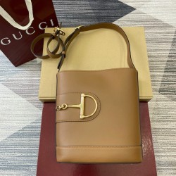 Gucci 73 Small Bucket Bag Brown