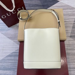 Gucci 73 Small Bucket Bag White