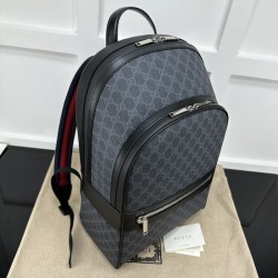 Gucci GG Supreme canvas black backpack ‎792123