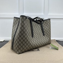 Gucci GG Emblem large tote bag black ‎815212