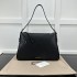 Gucci GG Emblem large shoulder bag black smooth leather