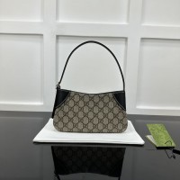 Gucci GG Emblem super mini shoulder bag black ‎820696