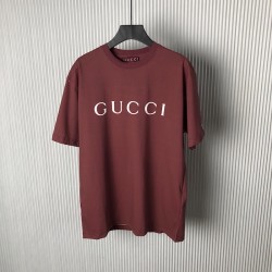 Gucci Cotton jersey T-shirt with print red