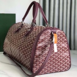Goyard Boston 50 Bag Burgundy