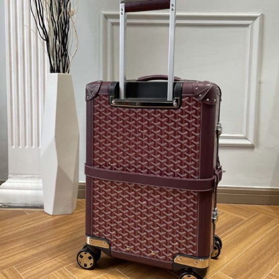 Goyard Bourget PM Trolley Case Burgundy Goyard Bourget PM Trolley Case Burgundy