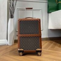 Goyard Bourget PM Trolley Case Tan