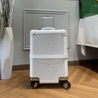 Goyard Bourget PM Trolley Case White