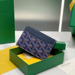 Goyard Saint-Sulpice Card Wallet Blue