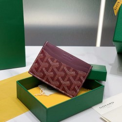 Goyard Saint-Sulpice Card Wallet Burgundy